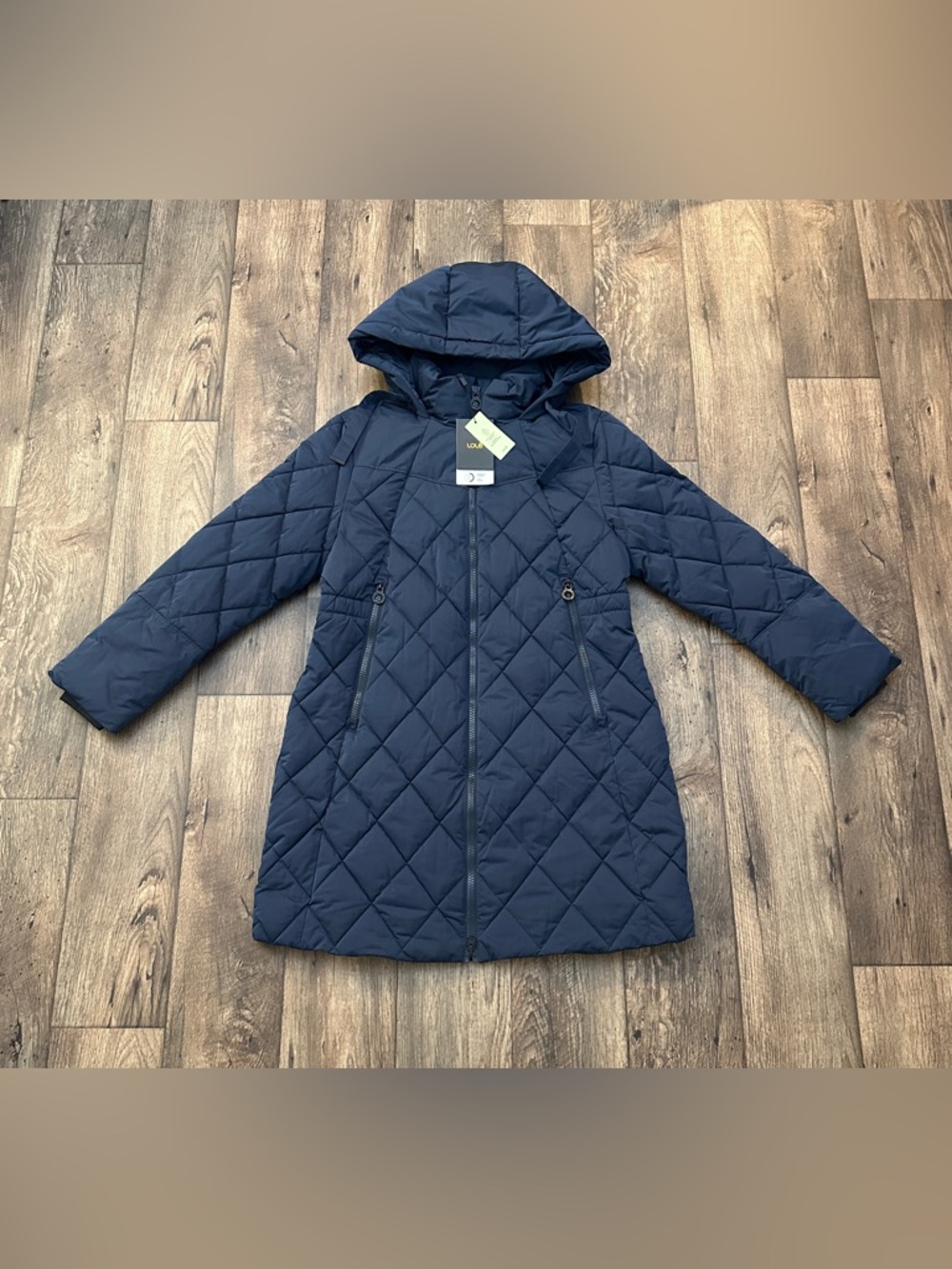 LOLE DIAMOND Insulated Lightweight Coat Jacket Women’s Size L Navy Blue